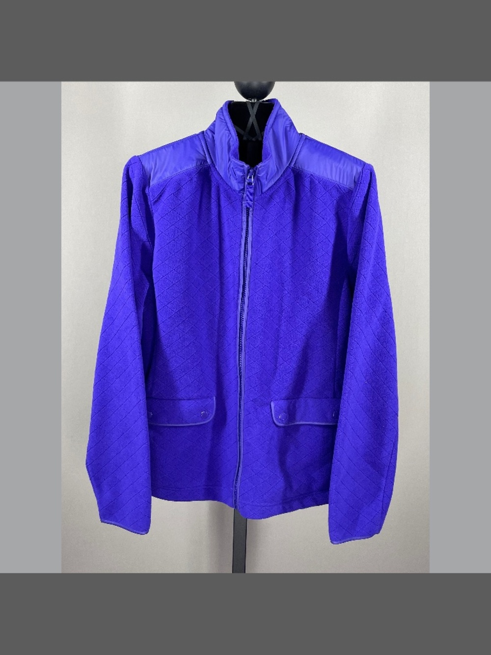 NEW Talbots Jacket Womens Medium purple fleece outdoor preppy casual